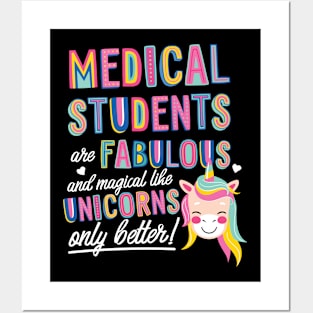 Medical Students are like Unicorns Gift Idea Posters and Art